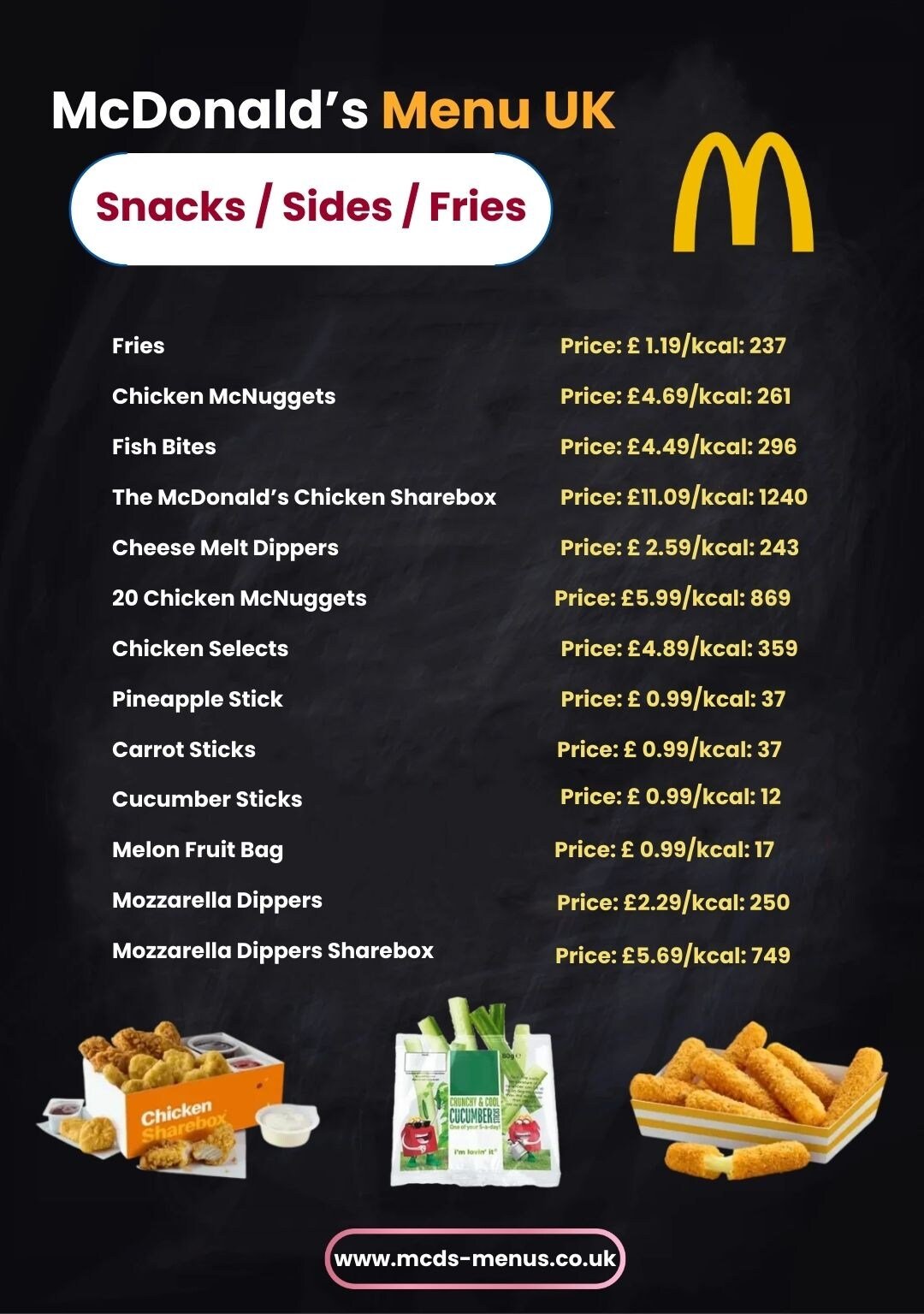 McDonald’s Snacks Sides Fries