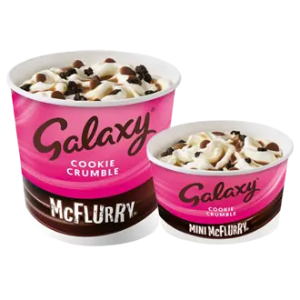 Mcdonald's Galaxy Cookie Crumble McFlurry